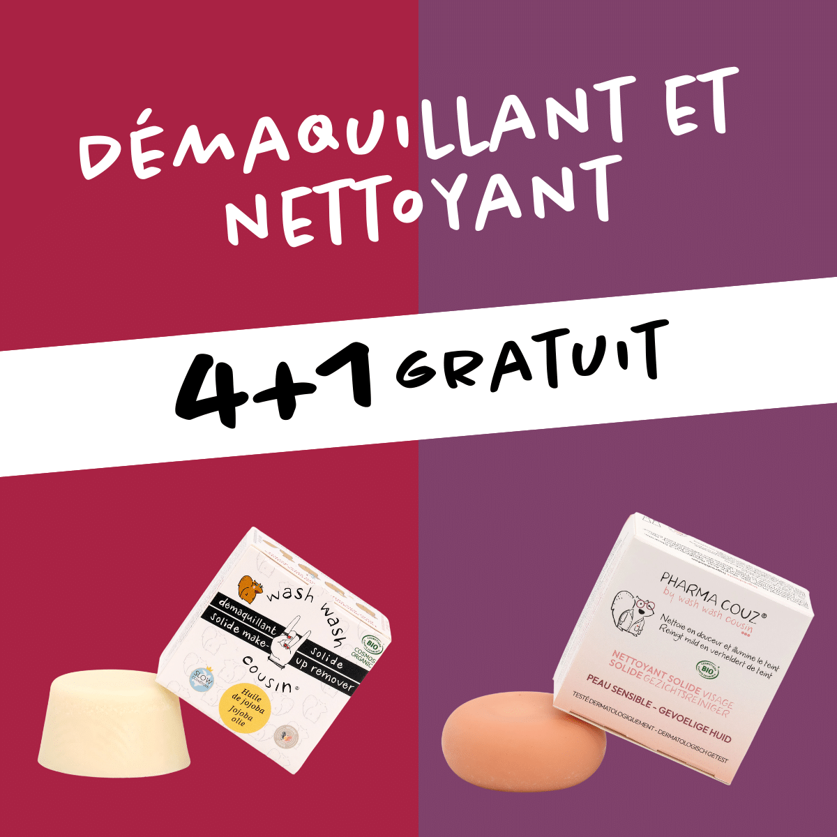 démaquillant et nettoyant 4+1