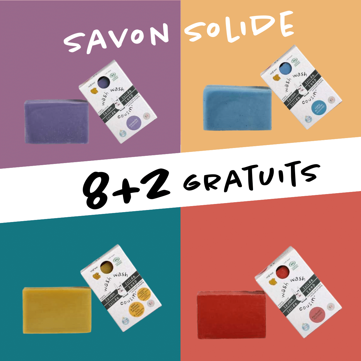 8+2 gratuits savons